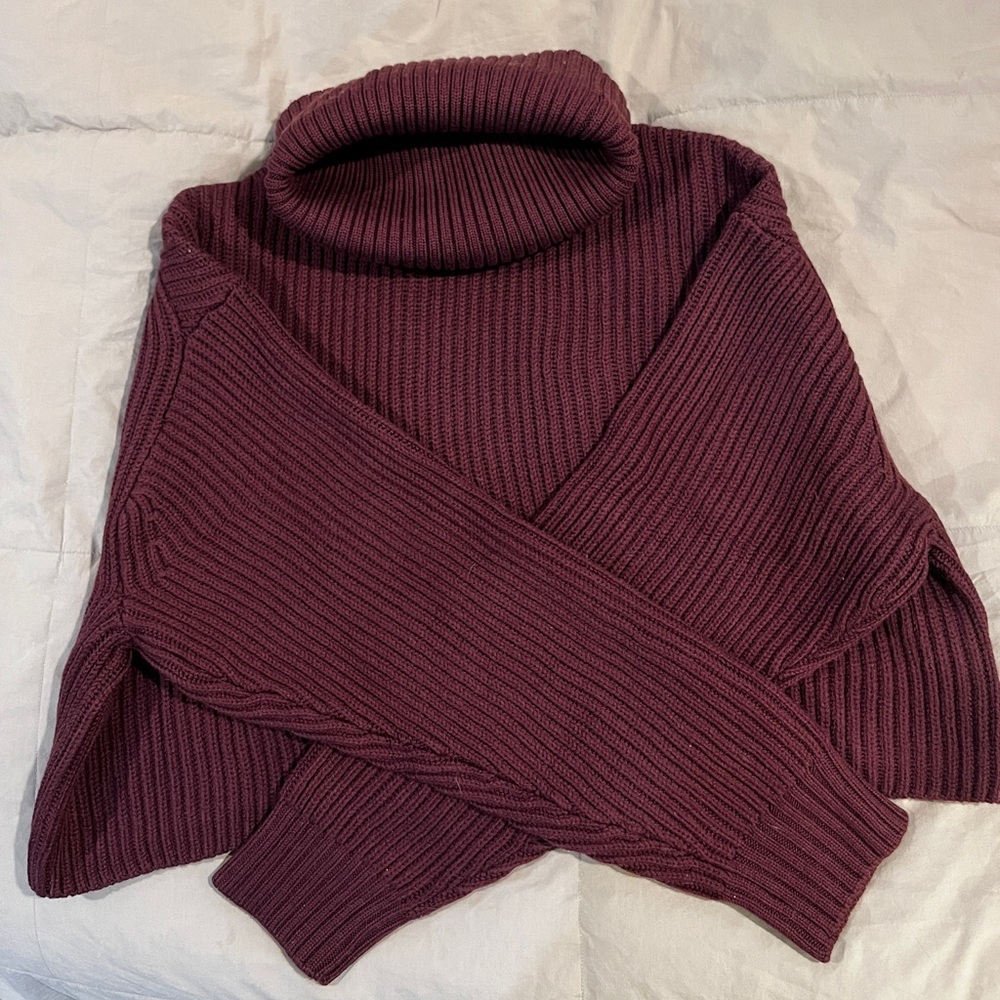 NWT Maroon Babaton Guell Sweater size XS